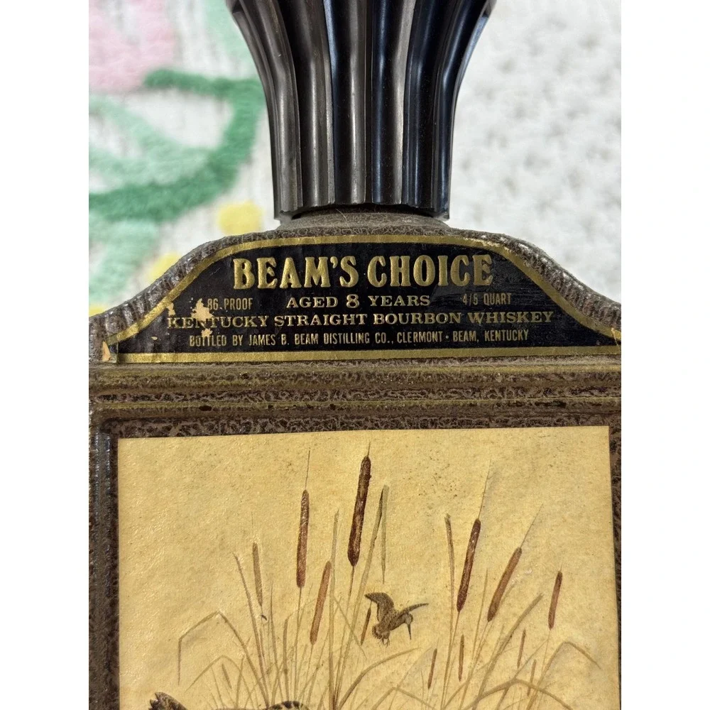 Vintage Beam's Choice James Lockhart Woodcock Bird Bourbon Whiskey Decanter 11